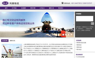 利展国际物流企业网站由上海网站制作公司承建